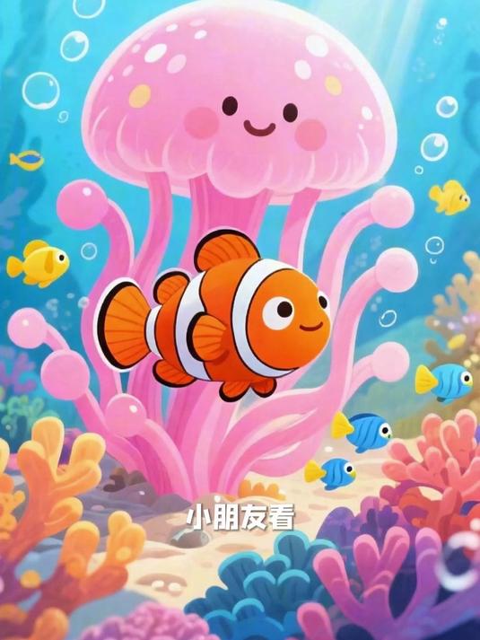 儿童海洋科普《小丑鱼为什么总住在海葵里？》
