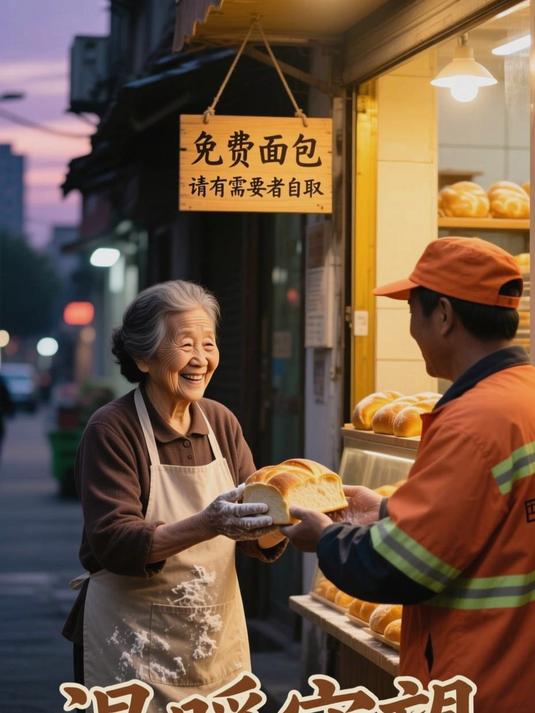 励志故事:面包店每天剩余面包,免费分给有需要的人