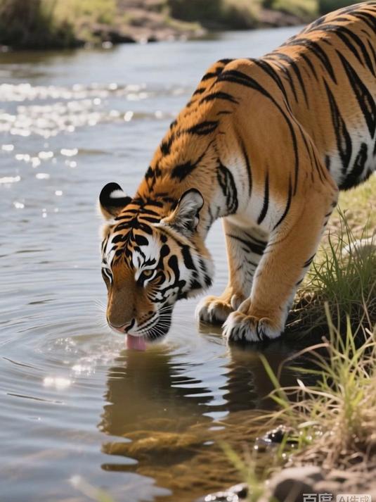 鳄鱼偷袭老虎，怎料老虎使出“如来神掌”，鳄鱼傻眼了！