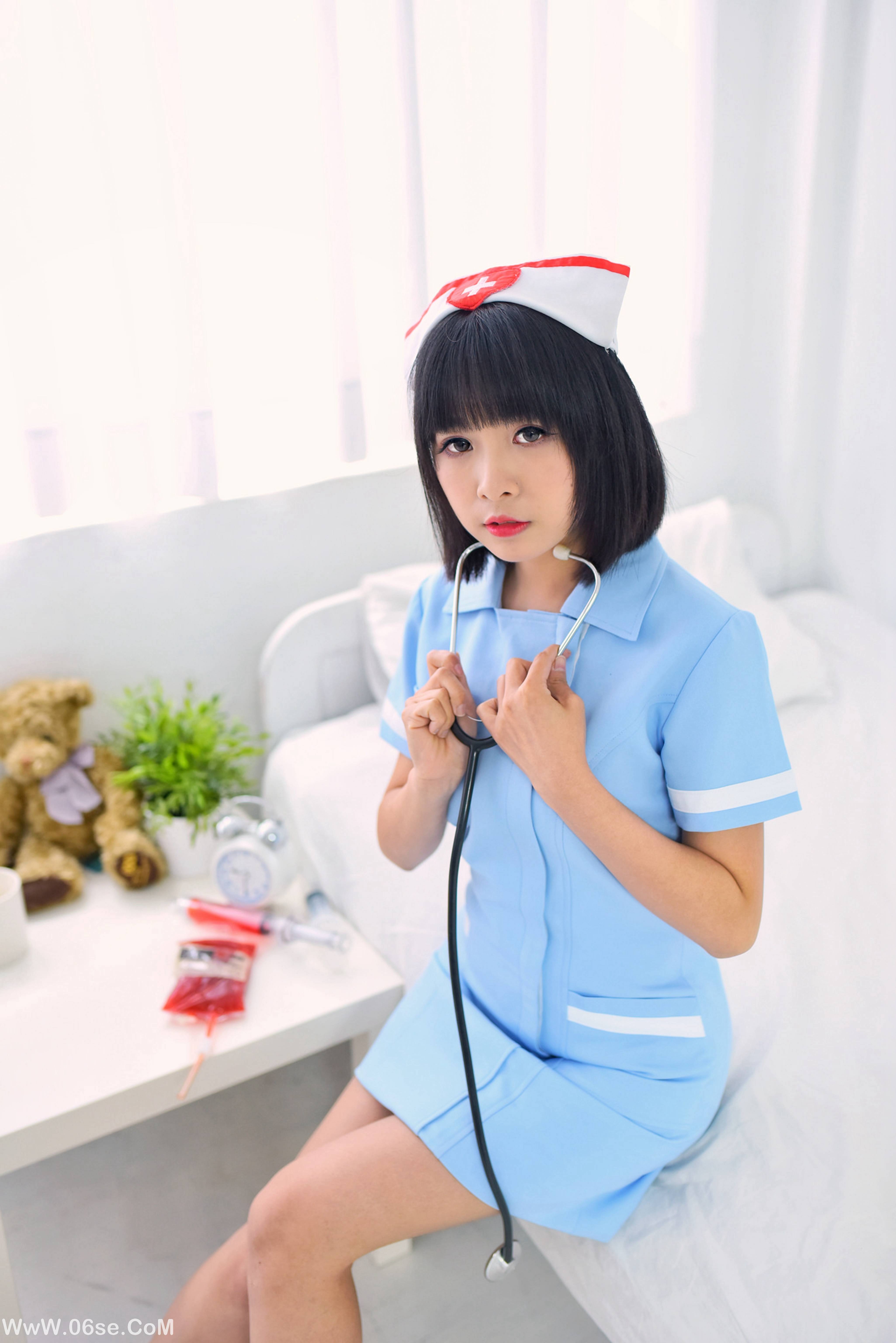 图片[38]-制服の女生 NO.004 海琳 护士与女仆[40P224M]-六色网