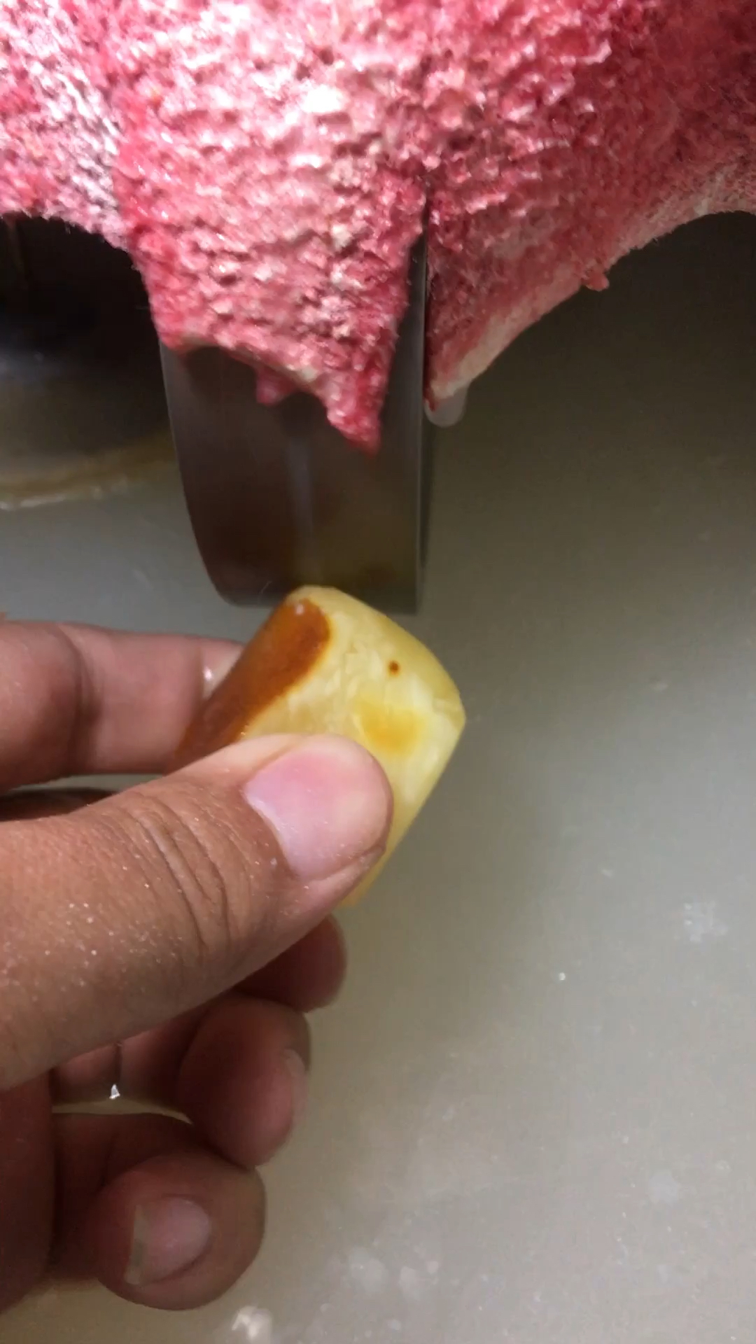 蜜蜡面包圈加工过程