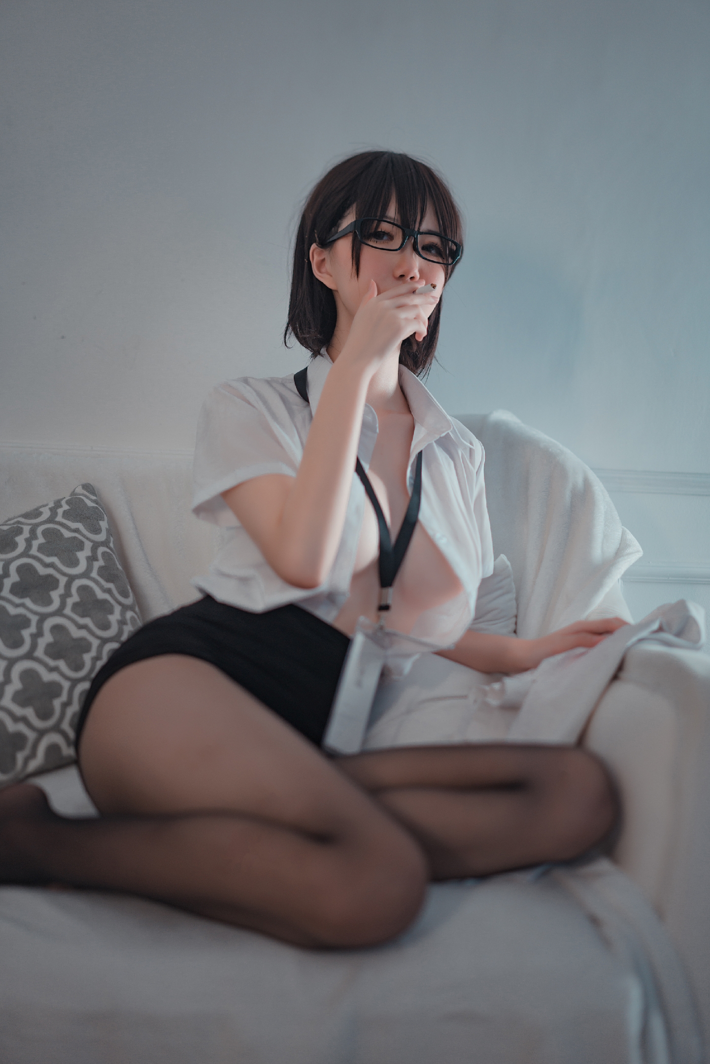 图片[36]-阿薰kaOri NO.002 – 黑丝OL[45P188M]-六色网
