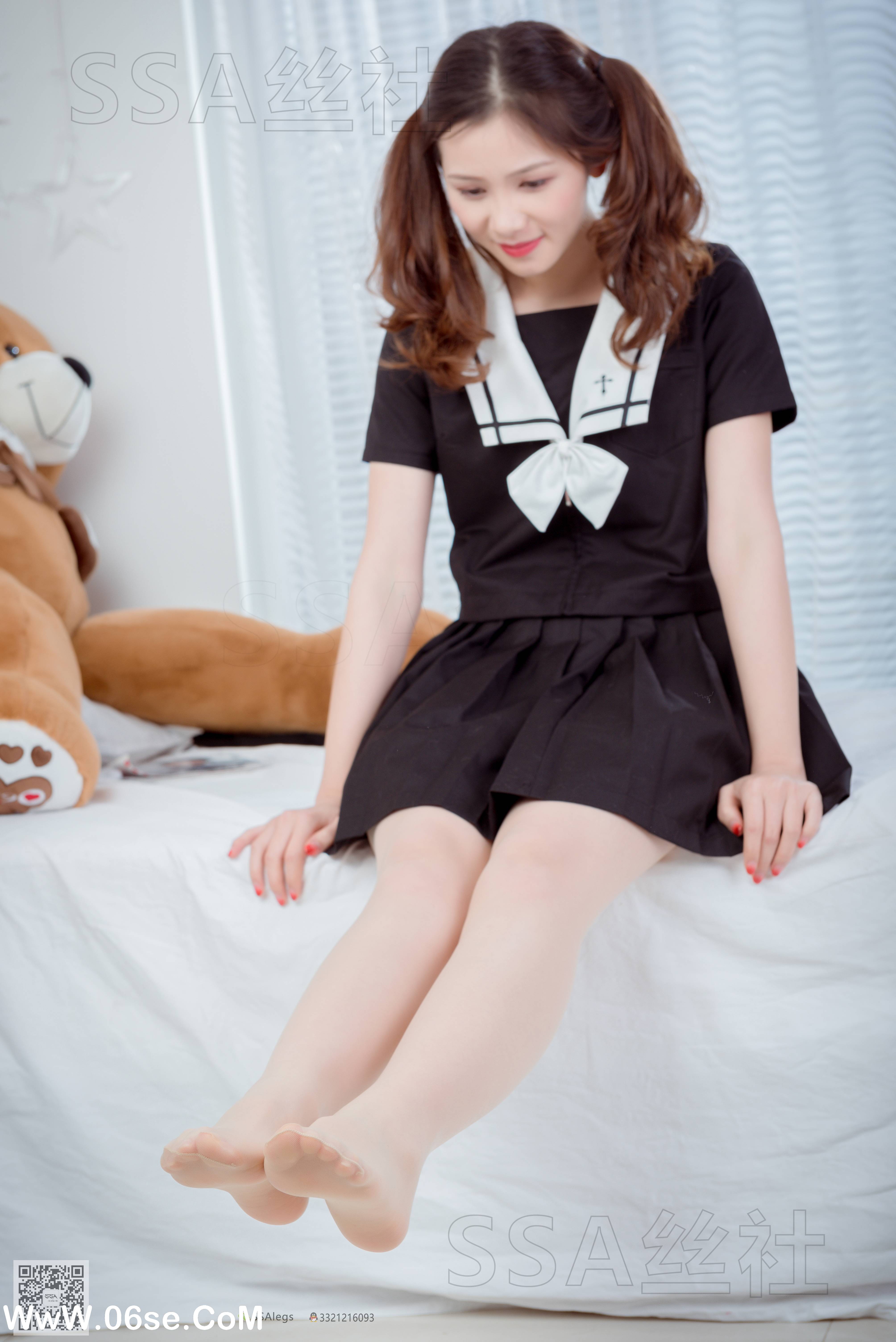 图片[95]-[SSA丝社] NO.079 雯雯 笑容治愈系小姐姐JK制服[132P1.62G]-六色网
