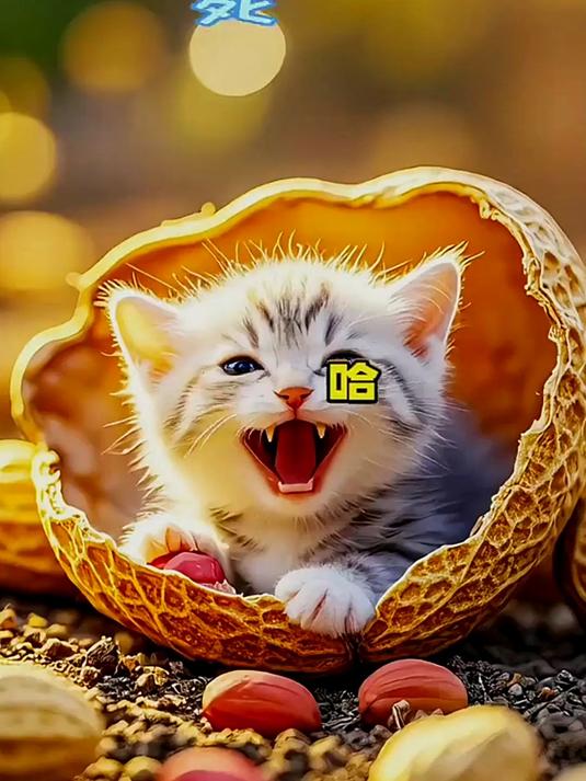 #AI萌宠变身计划# 百变萌宠 猫咪和鸭子的大笑