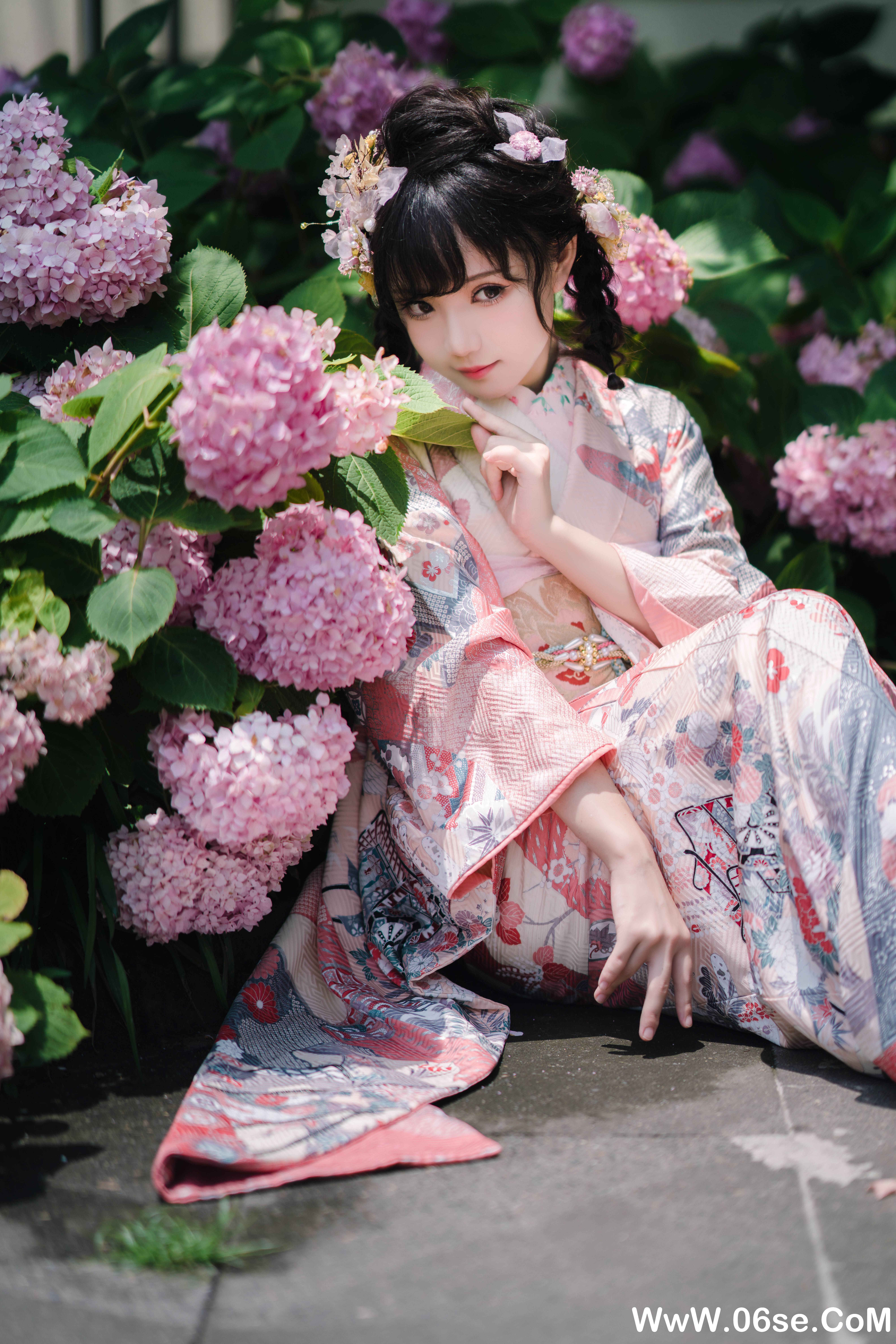 图片[18]-花柒hana NO.009 — 绣球花和服[18P437M]-六色网