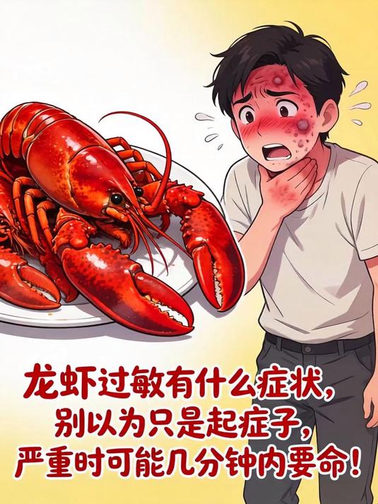龙虾过敏有什么症状，别以为只是起疹子，严重时可能几分钟内要命！