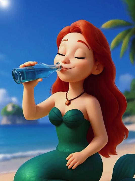 美人鱼公主为人类丈夫的默默付出！