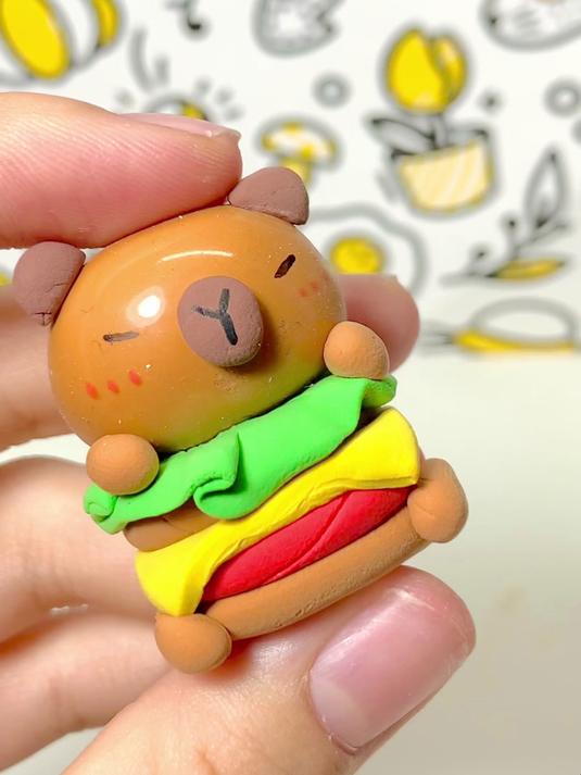 卡皮巴拉汉堡包捏捏