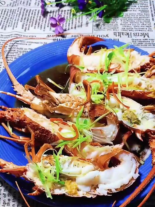 小青龙虾清蒸十分钟！鲜到爆，超省事