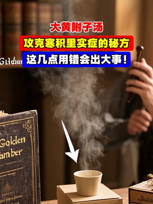 大黄附子汤,攻克寒积里实症的秘方,这几点用错会出大事!