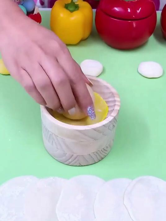 木质压饺子皮神器木制擀饺子皮神器饺皮磨具自制饺子皮神器压皮 #