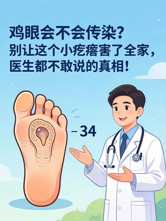 鸡眼会不会传染?别让这个小疙瘩害了全家,医生都不敢说的真相!
