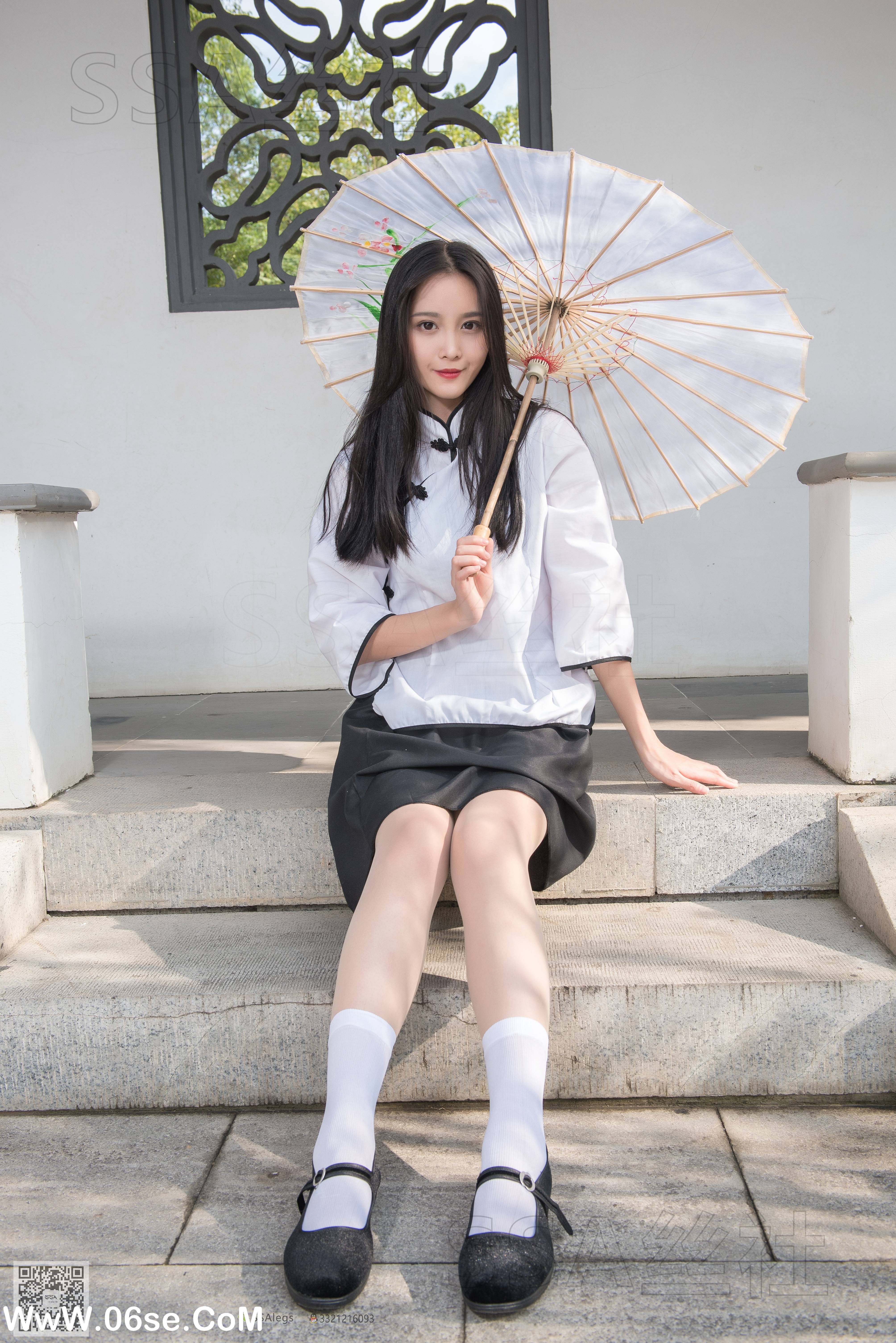 图片[27]-[SSA丝社] NO.068 君君 民国学妹肉丝白袜[120P1.85G]-六色网