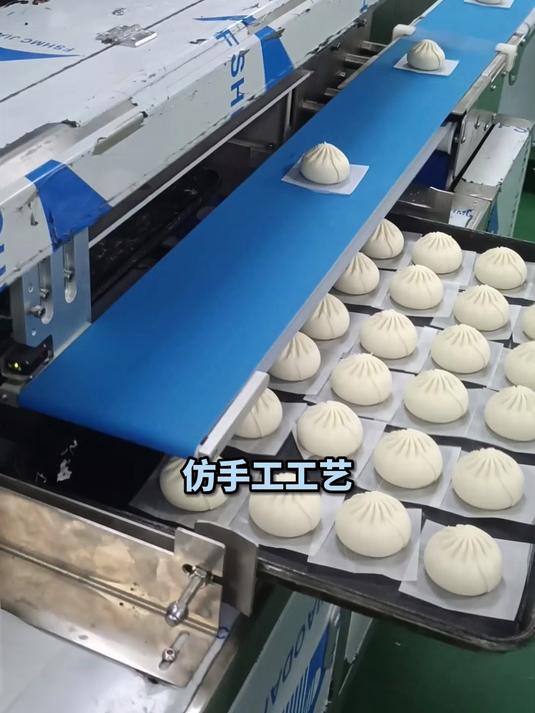 老板总是抱怨包子的销量不好,后来他发现了这全自动仿手工包子机