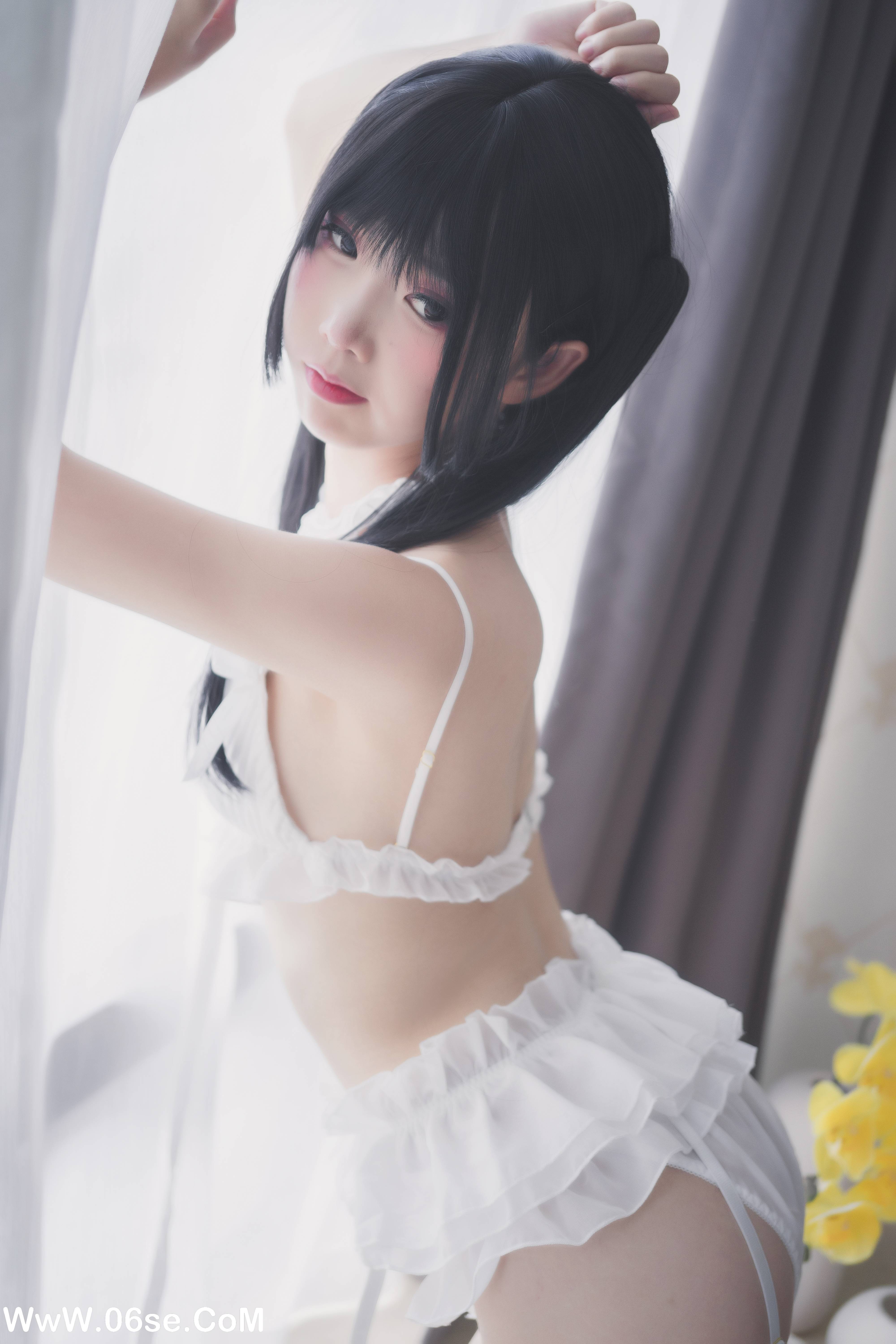 图片[10]-Coser面饼仙儿 NO.016 – 脑内少女 白内衣[17P171M]-六色网