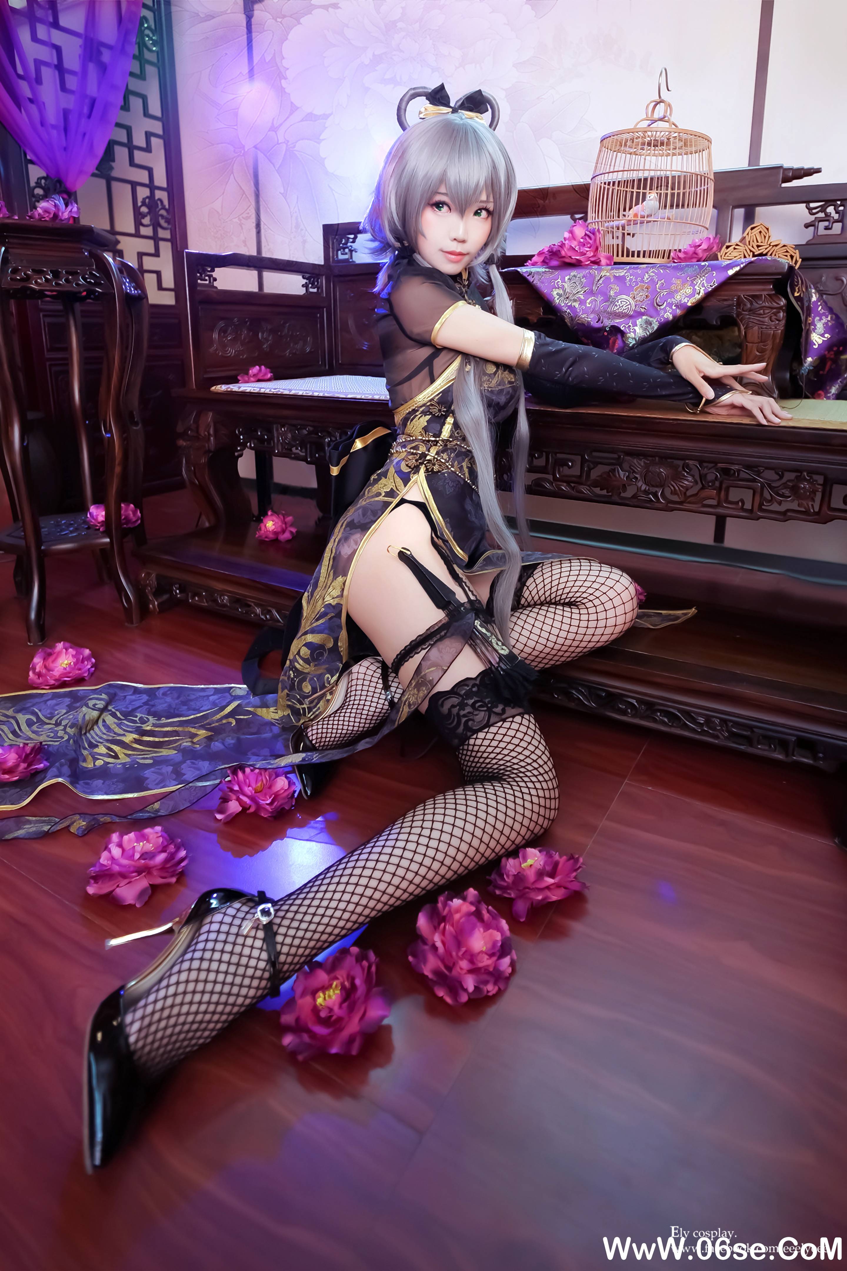 图片[8]-Ely_eee(ElyEE子) NO.012 – 天依金丝雀旗袍[13P166M]-六色网