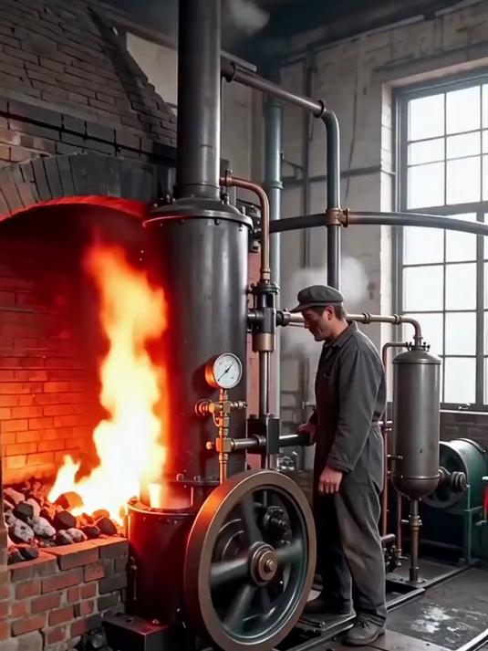 蒸汽机工作原理