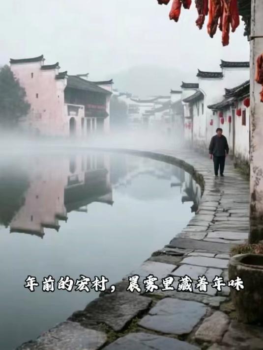 年前安徽宏村，中国画里的乡村，水墨年味最动人