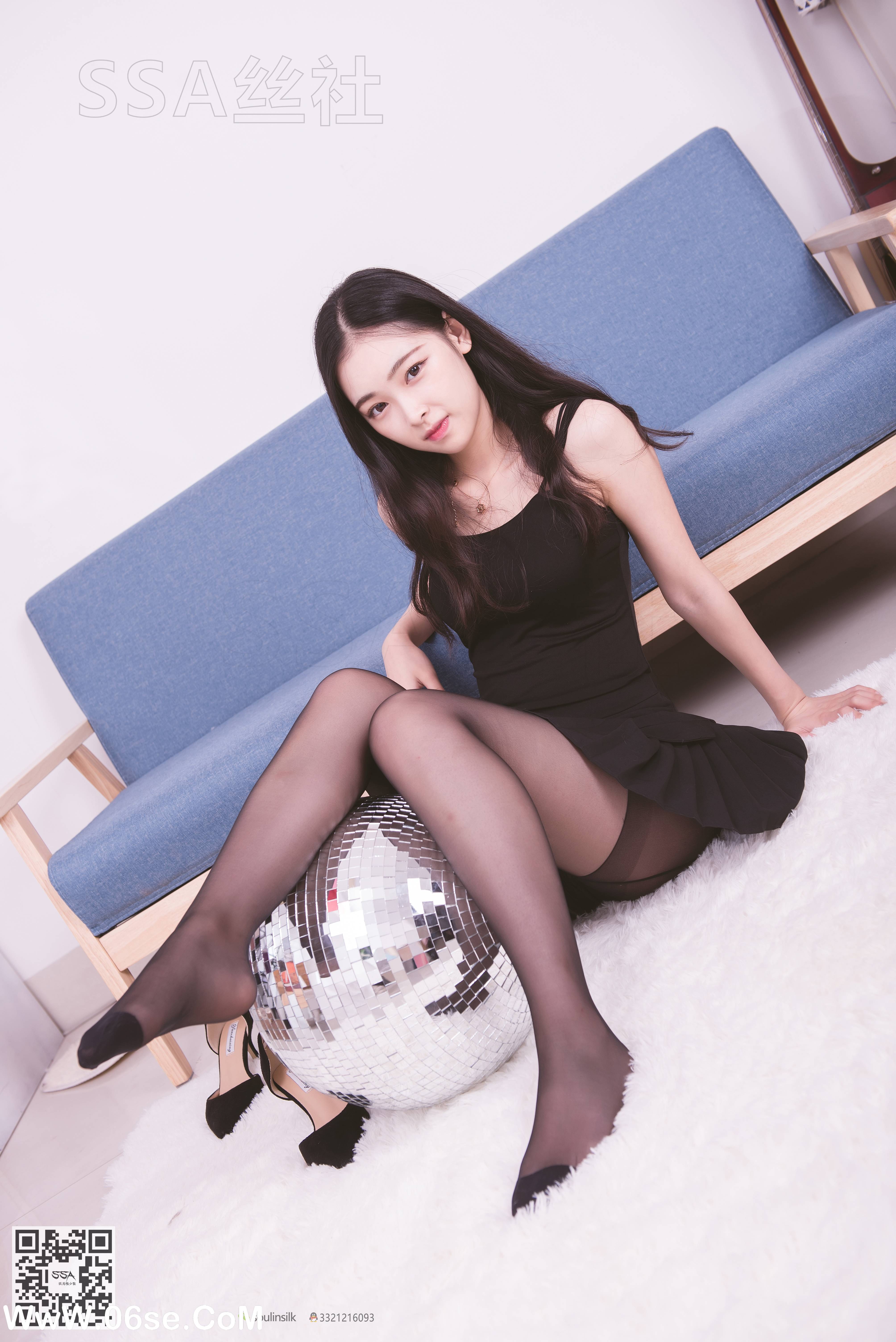 图片[112]-[SSA丝社] NO.122 文娟 无法抵挡的黑色脚尖加固丝袜[129P1.25G]-六色网