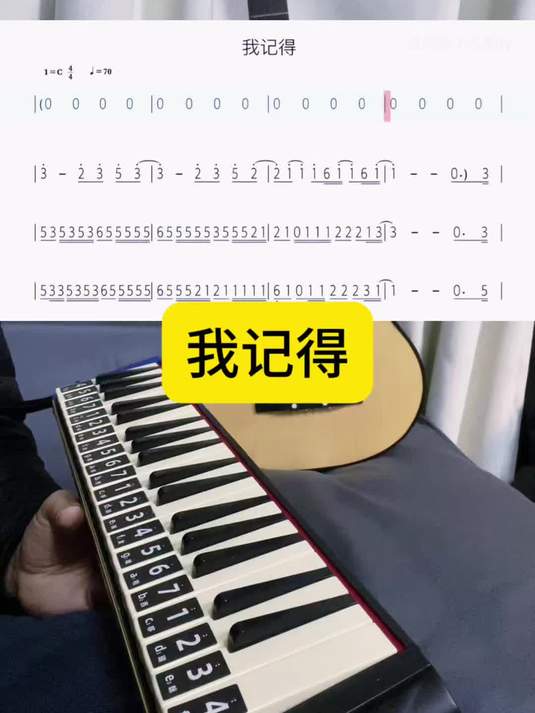 「我记得」口风琴演奏,赵雷的曲子好听
