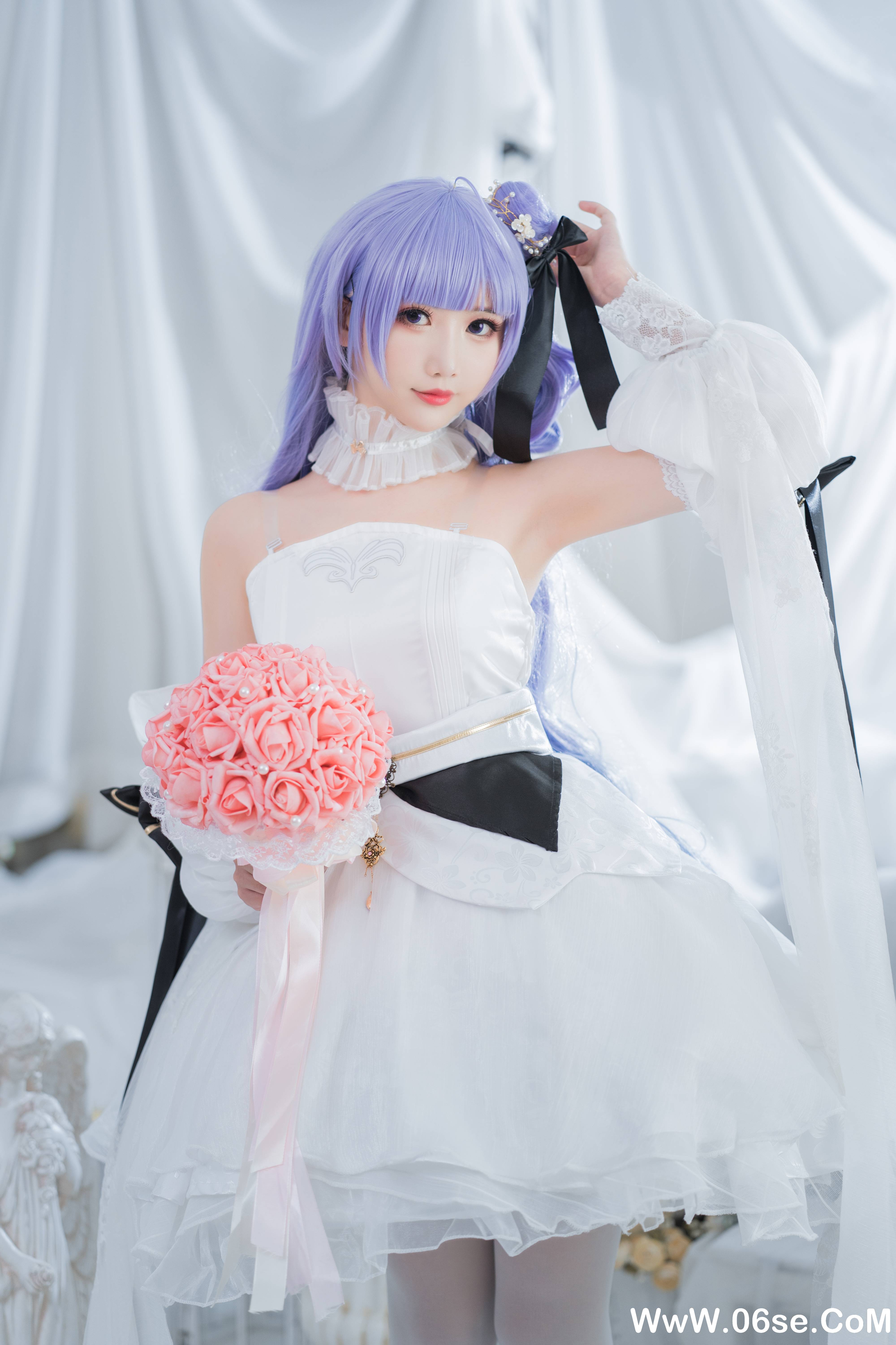 Coser面饼仙儿 - 独角兽婚纱[14P129M]-六色网
