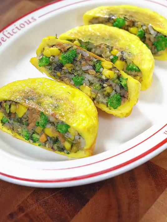 天热孩子不想吃饭的时候,我就会做这个蛋包饭小汉堡