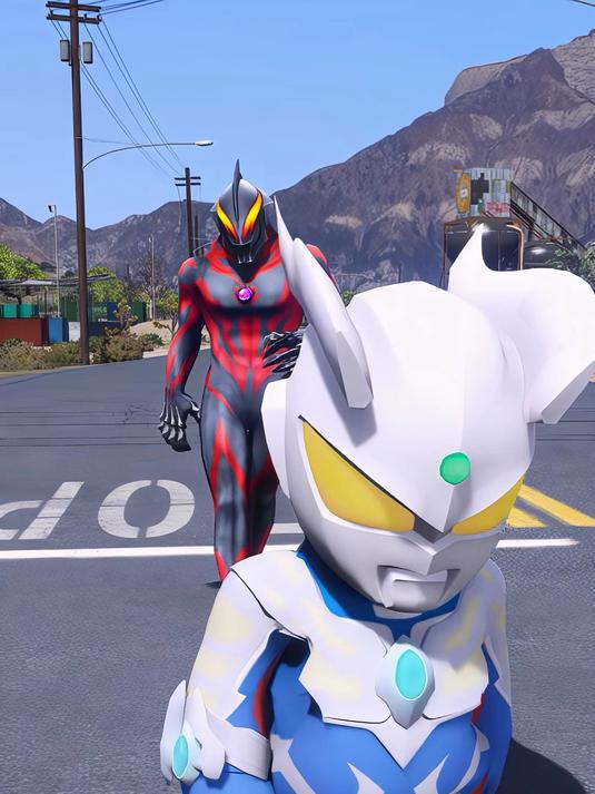 小赛罗和小迪迦融合变身