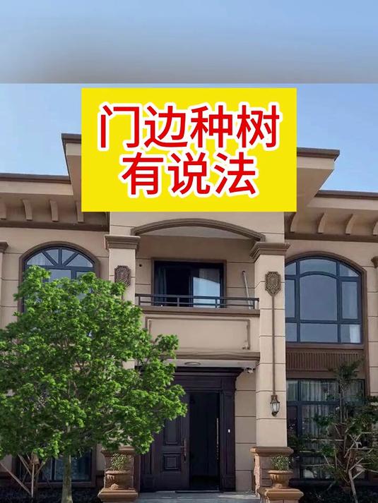门边种树有说法 #住宅有讲究 #国学文化 #民俗智慧 #种树