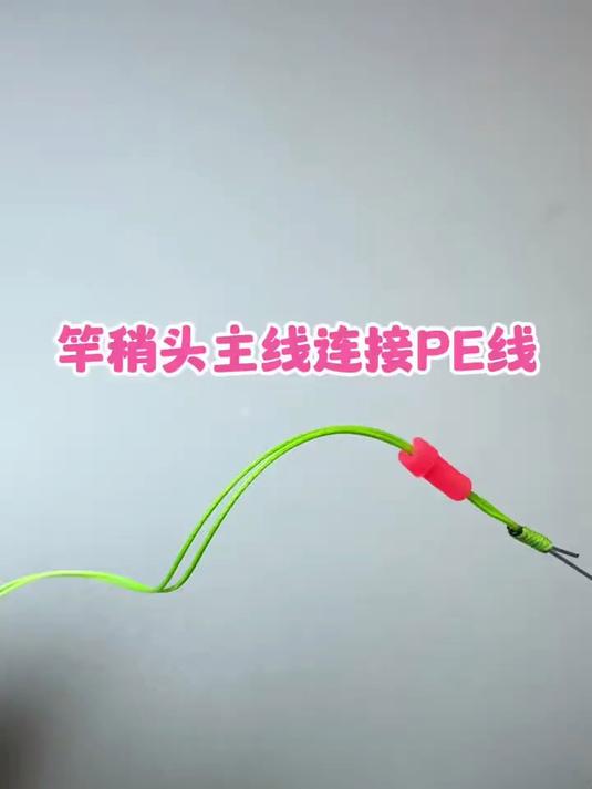 PE线连接主线竿稍不打结绑法#钓鱼技巧 #钓鱼线绑法教学# #钓鱼人# #新手钓鱼#