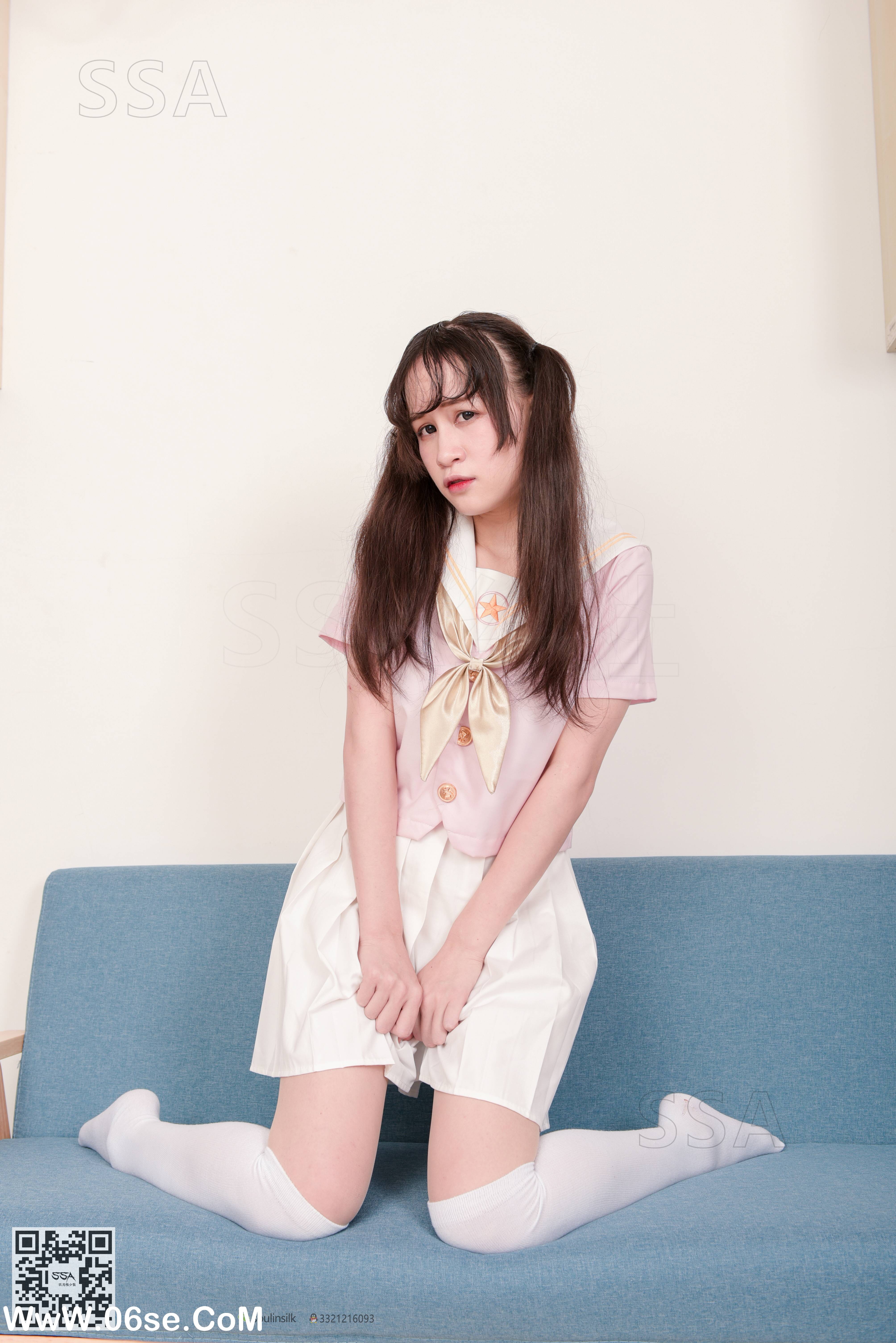 图片[48]-[SSA丝社] NO.144 丹丹 粉色JK制服的穿搭示范[195P2.56G]-六色网