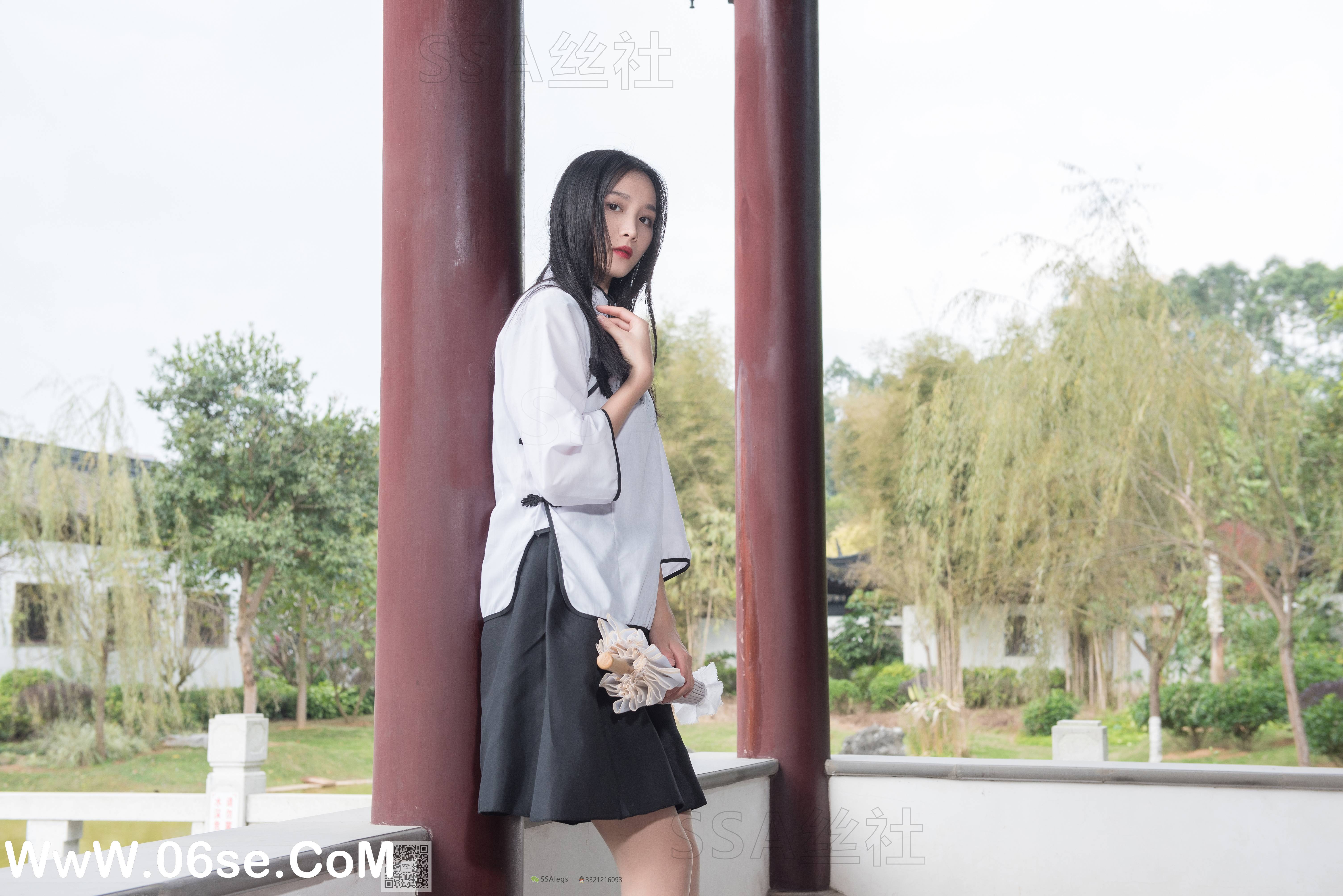 图片[6]-[SSA丝社] NO.068 君君 民国学妹肉丝白袜[120P1.85G]-六色网