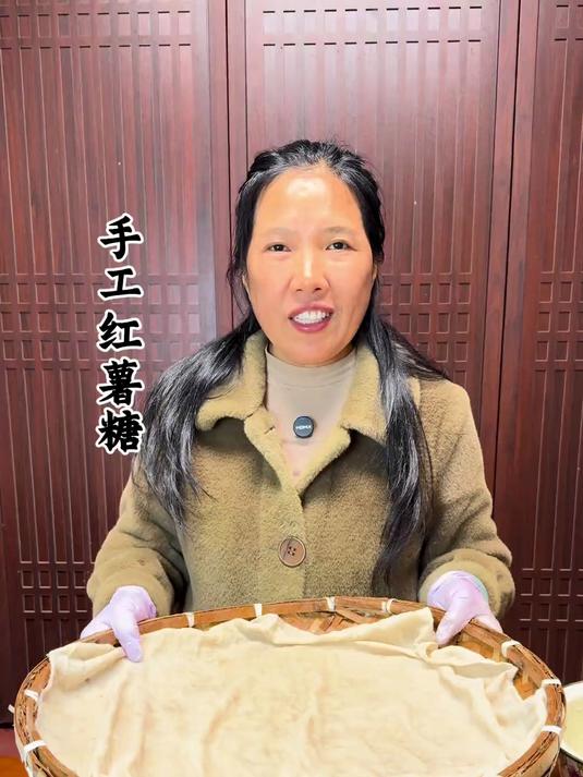 传统手工红薯糖 熬一锅红薯麦芽糖，黏住的不光是甜