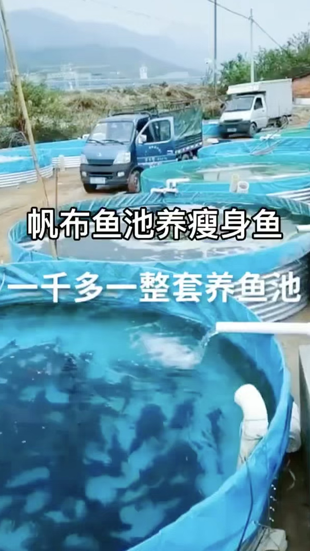 镀锌板帆布鱼池最低1000一套