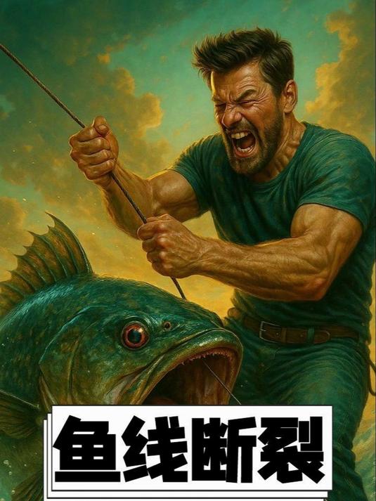 鱼竿都断了，鱼线却没事！这玩意有多结实？