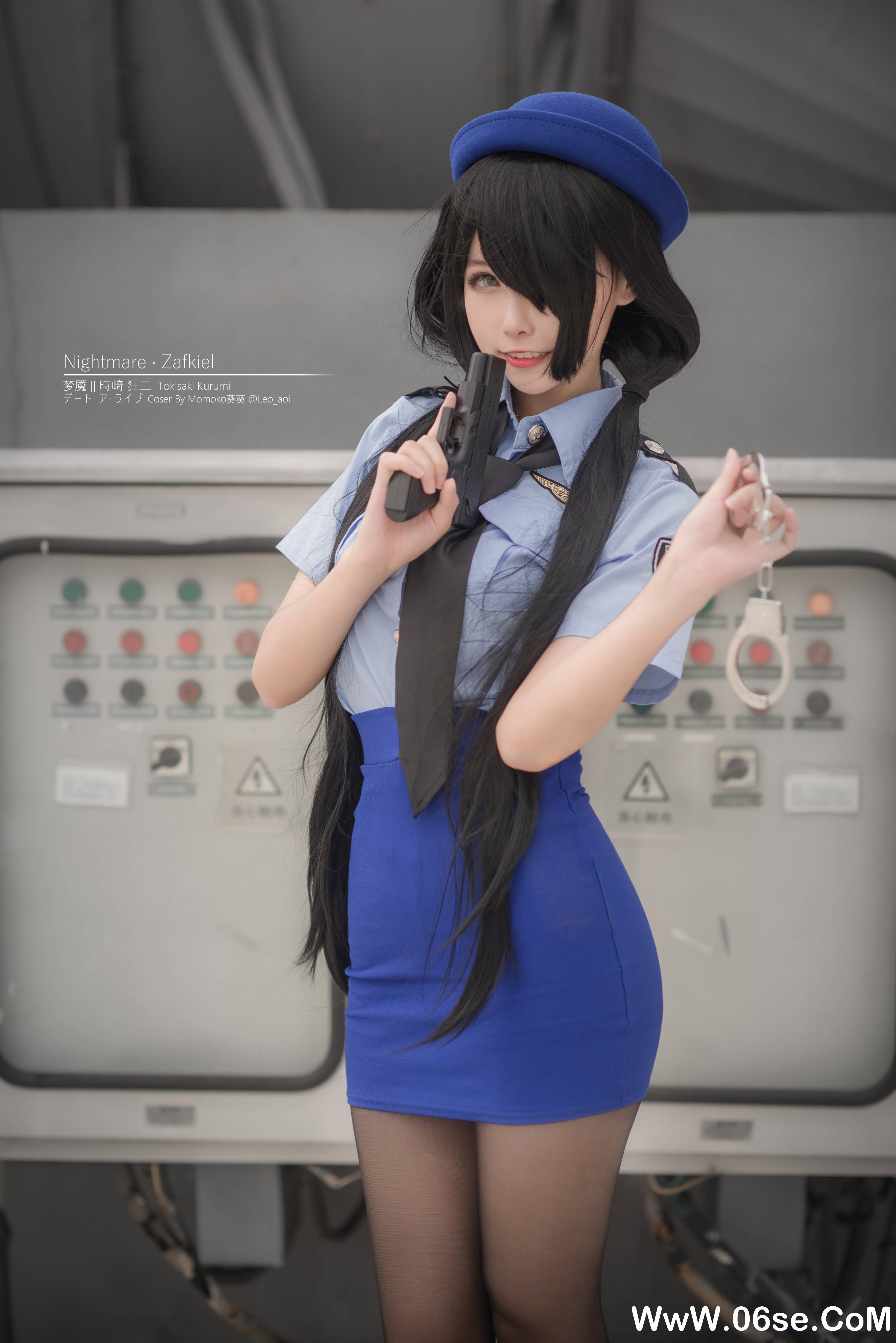 图片[17]-Momoko葵葵 NO.032 — 狂三 女警[20P156M]-六色网