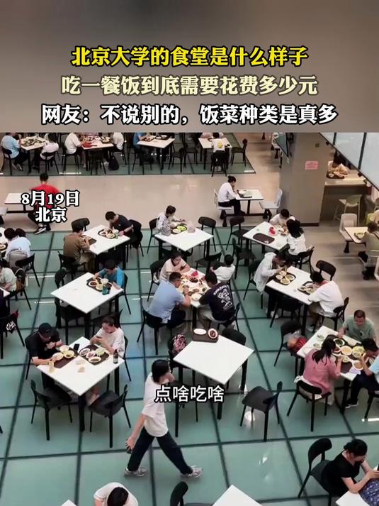 北京大学的食堂是什么样子，吃一餐饭到底需要花费多少元