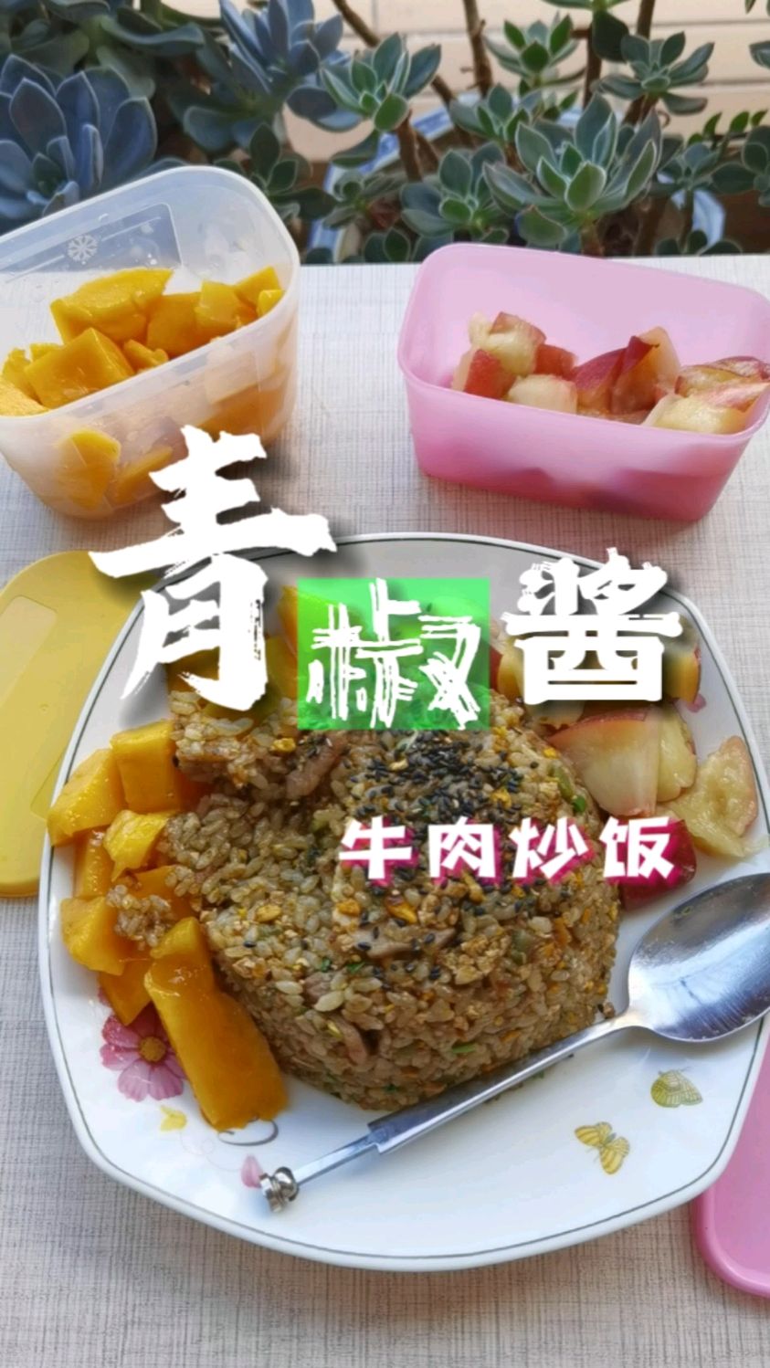 这样的青椒酱牛肉饭你能干几碗