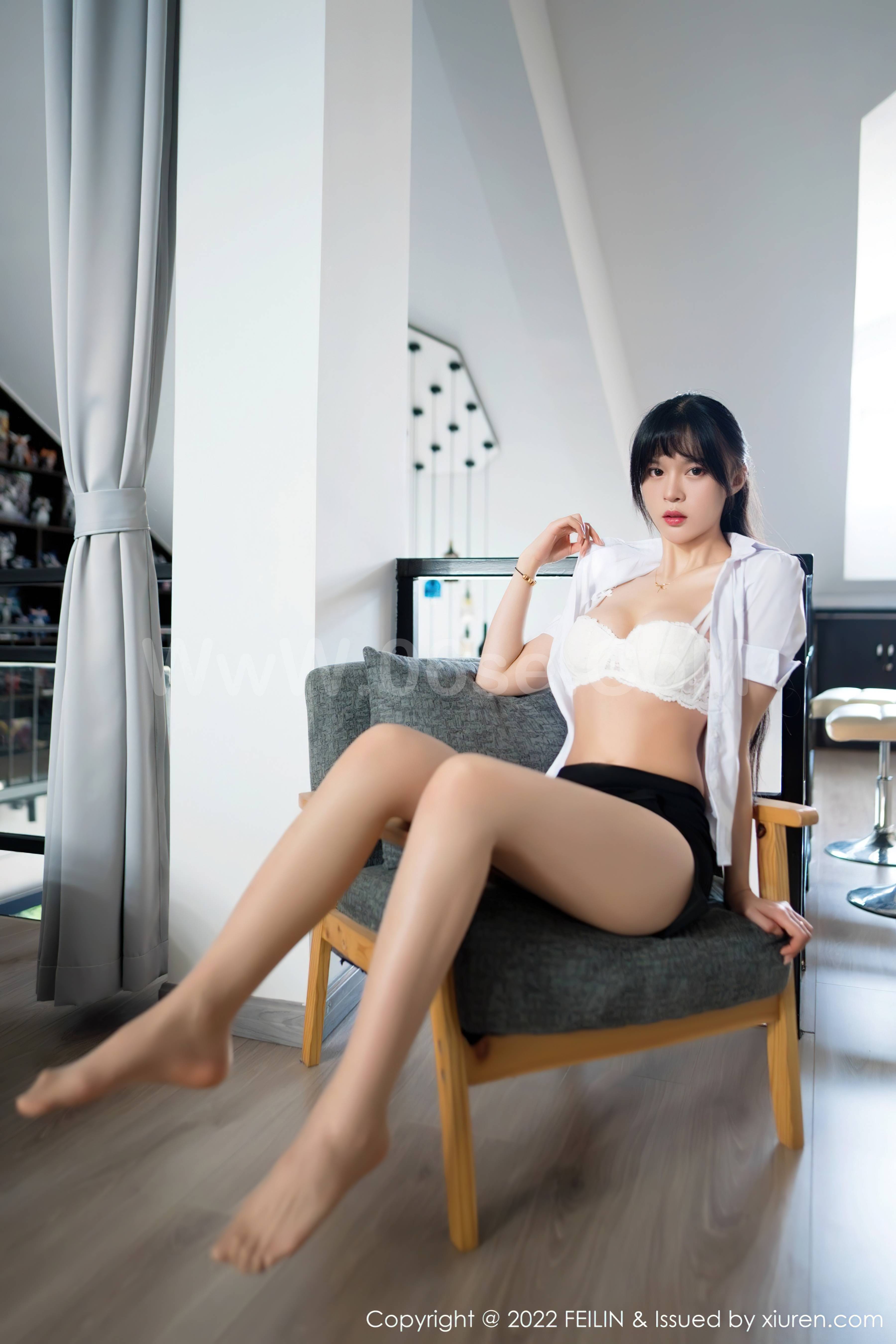 图片[10]-[FEILIN嗲囡囡] 2022.04.14 Vol.440 桃香子[57+1P176M]-六色网