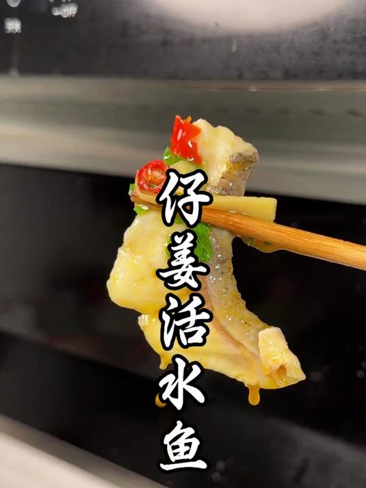 喜欢吃鱼的朋友,搞紧来试试这个仔姜活水鱼