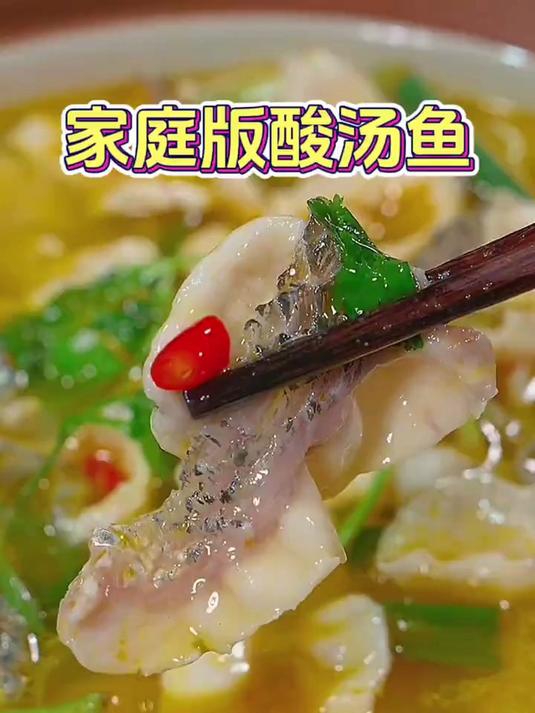 教你在家做酸汤鱼,操作简单