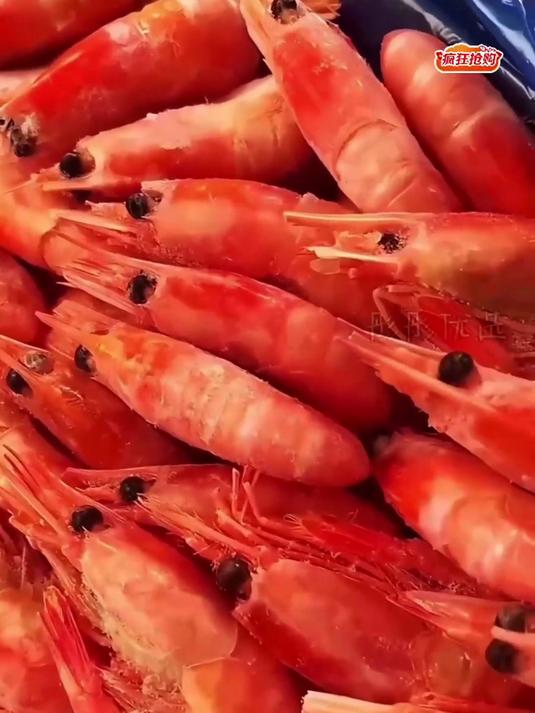 深海冷水甜虾，生长周期长，肉质紧实超鲜甜