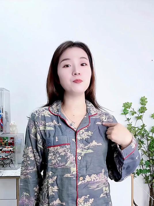 纯棉睡衣男女双层棉纱家居服秋冬长袖长裤套装可外穿全棉情侣大码