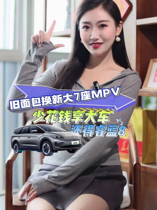 旧面包车换舒适大 7 座 MPV首选吉利睿蓝8 国补优惠9.78万起