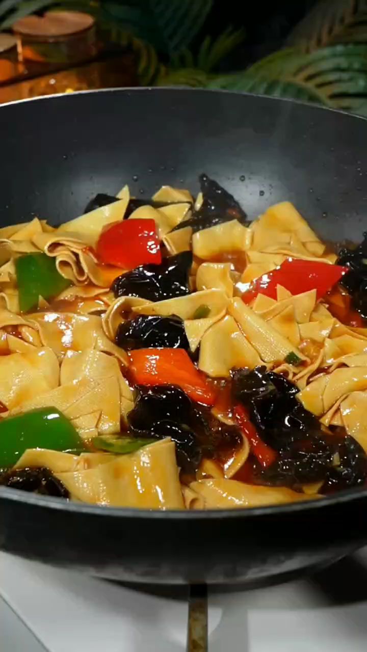 青红椒炒干豆腐