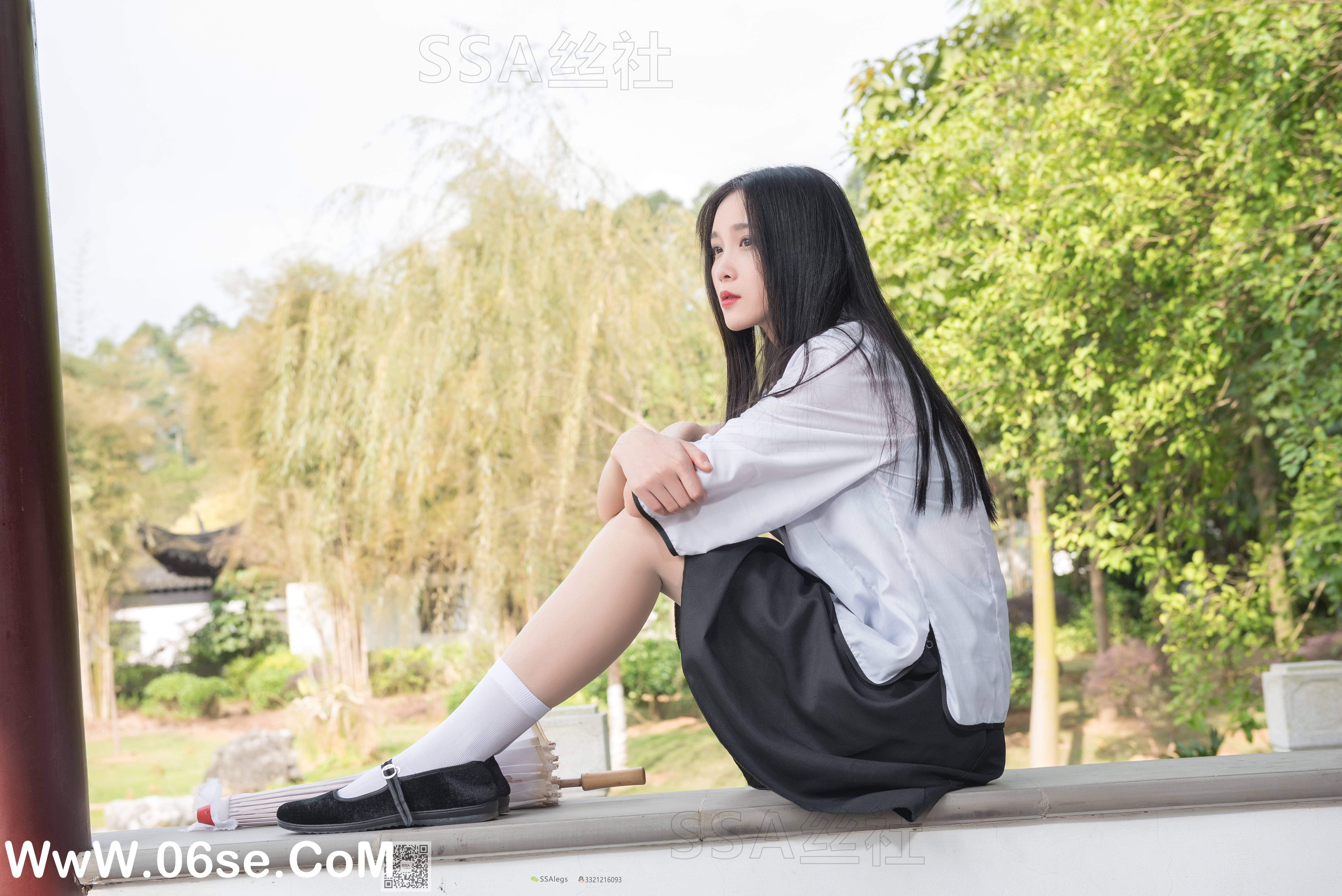 图片[12]-[SSA丝社] NO.068 君君 民国学妹肉丝白袜[120P1.85G]-六色网