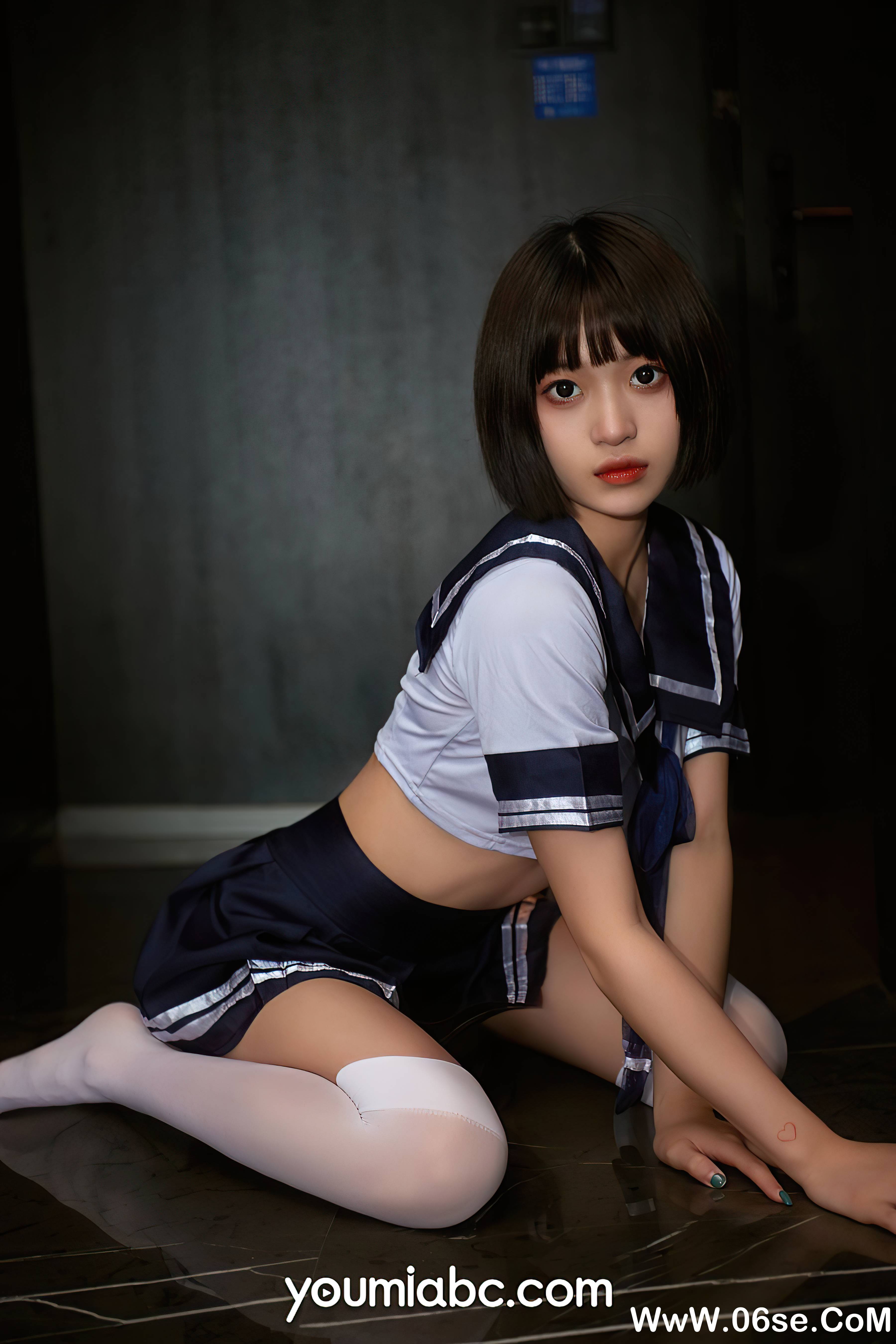 图片[23]-[YouMi尤蜜] 2021.07.19 放学等我 萌萌[27+1P435M]-六色网