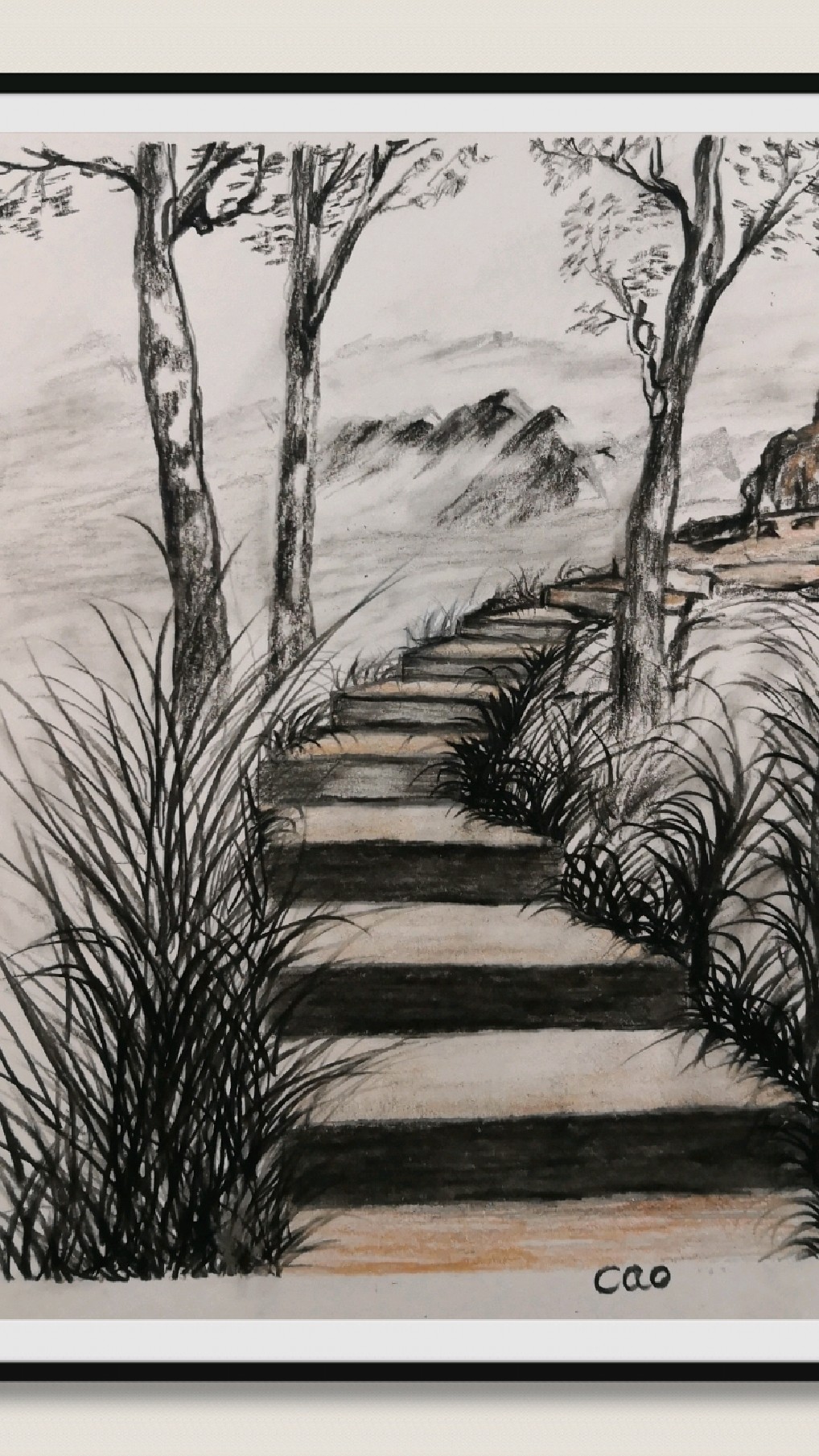 素描简笔画:教大家画风景画