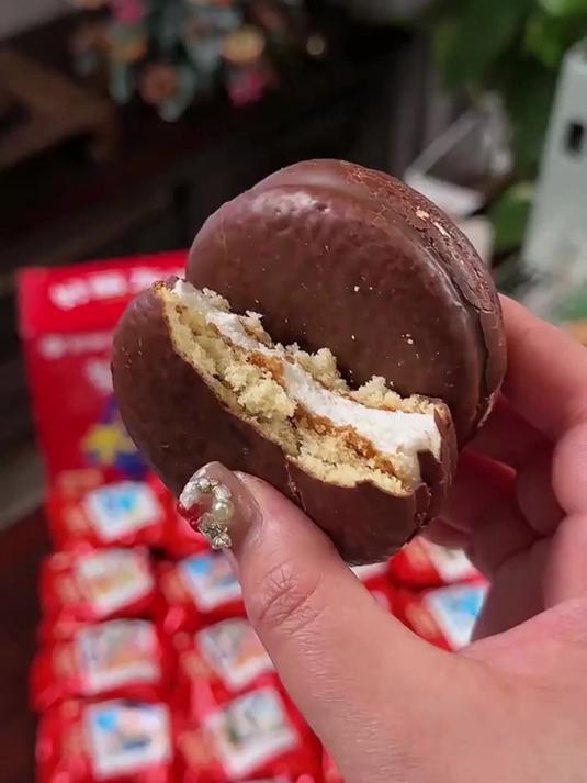 好丽友派 巧克力味草莓味派