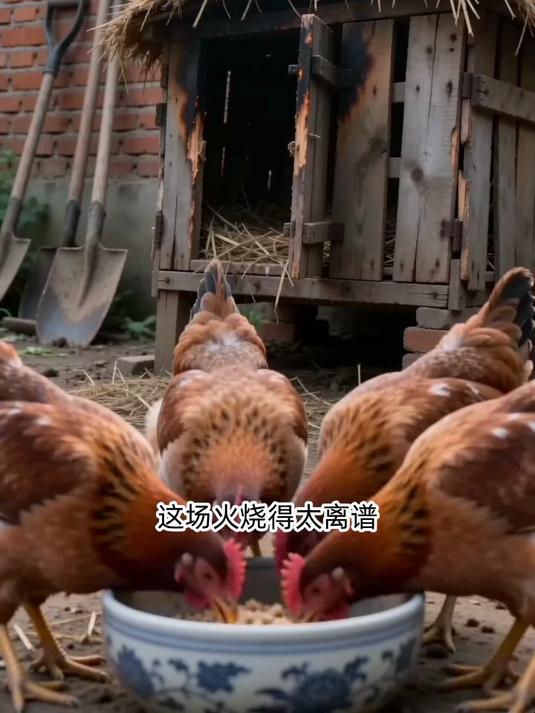 肉身挡火，雏鸡全活