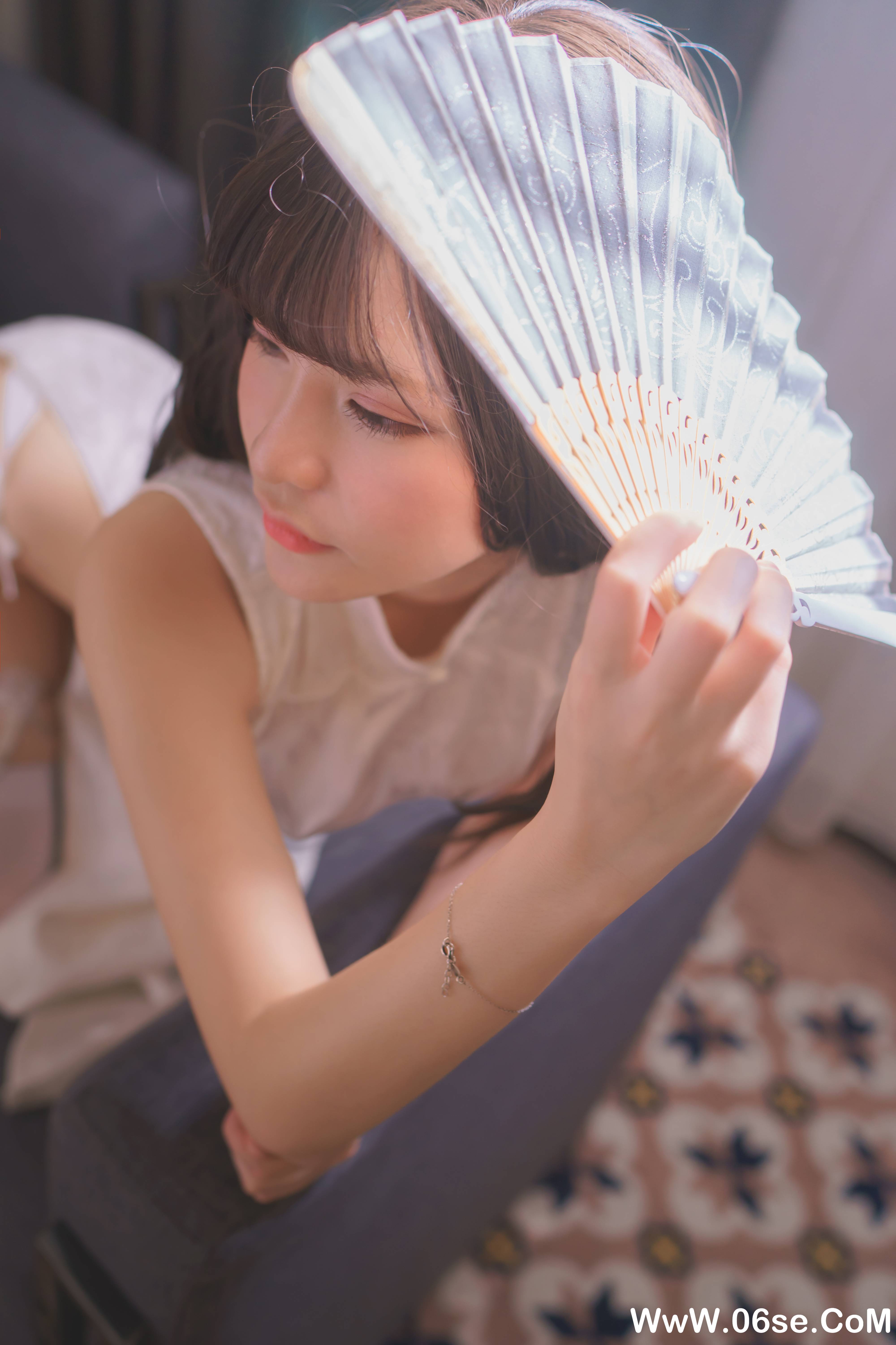 图片[10]-前羽  NO.003 – 白丝旗袍[17P108M]-六色网